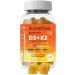 High Strength Vitamin D Gummies with K2, Calcium | 2 Months Supply | Natural Orange Flavoured | Sugar-Free & Vegetarian - Buy Online on GoSupps.com