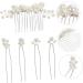 Ipetboom 1 Set Pearl Headpieces for Women Pearl Decor Headpiece for Wedding Decoration Wedding Hair Comb Pearl Hair Clips Hair Jewels for Women Baroque Women's Accessories Metal - Buy Online on GoSupps.com