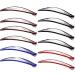 LONEEDY Pack of 12 Large Metal Stoving Varnish Hair Snap Clips No-slip Hair Clips Barrettes For Women and Girl (Mixed color)
