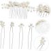 DOITOOL 1 Set Bride Decor Wedding Hair Clips Hair Comb Clips Ladies Suits Hair Accessory for Women Pearl Hair Clip Wedding Decoration Hair Pin Big Pearl Metal Women's Hair Piece - Buy Online on GoSupps.com