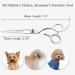 Professional 7 Dog Grooming Scissors - MOOLTAY Straight Fur Shears 440C Japanese Stainless Steel Silver - Best Care for Your Pet's Coat - Buy Online on GoSupps.com