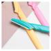 1/3 Pcs Women's Razors - Eyebrow & Lip Hair Remover - Sharp Stainless Steel Safety Knife (Blue) - International Shipping Available - Buy Online on GoSupps.com