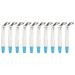 10Pcs Dental Matrix Bands Tooth Contact Matrix Bands Sectional Contoured Metal Matrices for Dental Refinement Contouring(blue)