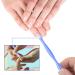 3-Piece V-Shaped Cuticle Trimmer & Pusher Set for Nail Care - Blue - Buy Online on GoSupps.com