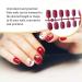 rongweiwang 24 Pieces Fake Nails Press on Flat-end Artificial Nail Tips Elegant DIY Accessory Beauty Kit Manicure Decoration rose red - Buy Online on GoSupps.com
