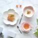 WALFREW Coupe Fruits Sakura Bone China Assiette d ner Fleurs de Cerisier Gla ure Assiette en c ramique Steak Fruits Noix Plateau Saladier Snack Plats Assiette - Buy Online on GoSupps.com