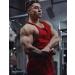 Babioboa Men's 3 Pack Gym Workout Tank Tops - X-Large Black/Grey/Red - Buy Online on GoSupps.com