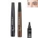 Lightsbetter Waterproof Brow Pen Tint My 4 Tip Brow Waterproof Lightsbetter Eyebrow Precisely My Brow Pencil Natural Precise 4 Point Eyebrow Pencil (02+05)