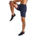 MIER Men's 7 Inch Workout Running Shorts - Lightweight Athletic Shorts with Zipper Pockets - Quick-Dry Gym Active Shorts in Navy (Small) - Buy Online on GoSupps.com