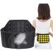 Wgust Selbsthiet Hitzing Magnetic Therapy Back Waist Support Belt - Adjustable Lumbar Massage Band in Black (XL/X-Large) - International Shipping Available - Buy Online on GoSupps.com