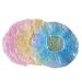 Uonlytech 60pcs Disposable Shower Cap Colorful Dots Printing Shower Cap for Home Travel (Mixed Delivery)