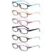 Cojwis 6 Pack Reading glasses Blue light filter glasses for women and men's spring hinges Reading aid glare-free UV glasses (6 color mixed 7 2.00 x) 6 color mix-7 2.0 x