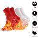 Heated Socks | Self-Warming Foot Warmers | Magnetic & Turmaline Heating Socks for Men | Winter Heating Socks in Red & White - International Shipping Available - Buy Online on GoSupps.com