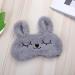 Silk Plush Bunny Grey Sleep Mask - Cute Rabbit Eye Mask for Women & Kids - Buy Online on GoSupps.com