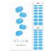 ohora Semi Cured Gel Nail Strips (N Tint Soda) - Blue Tint Works with Any UV/LED Nail Lamps Salon-Quality Long Lasting Easy to Apply & Remove - Includes 2 Prep Pads Nail File & Wooden Stick