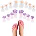 Silicone Flower Toe Separator Spacers - 16-Piece Set for Nail Art & Pedicures - Buy Online on GoSupps.com