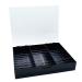 Transparent Dustproof Box For False Nails Art Keep Your Masterpieces Clean Adjustable Dividers Easy To Carry Storage Case For Nails Art Black