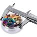 Colorful Flower Cat Portable Metal Pill Box | Round Mini 3-Compartment | Travel Essential for Small Pills - Buy Online on GoSupps.com
