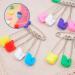 50 Mini Baby Safety Needles - Child-Safe Multi-Colored Diaper Pins for Clothes & Saliva Protection - Buy Online on GoSupps.com