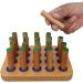 18x14x2cm Finger Dexterity Pegboard Hand Rehabilitation Board Fine Motor Skills Exercise Hand Eye Coordination Pegboard Wood Pegboard for Hand Fine Motor Skills Weight: about 600g - Buy Online on GoSupps.com