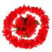 LIFKICH 1 Set 4pcs Hawaiian Floral Garland Make up Headband Artificial Floral Necklace Luau Necklaces Premium Hawaiian Wreath Lei Hair Clips Hawaiian Garland Red Banquet Lillo The Flowers Red Size 1