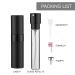 Owlyee 8ML Perfume Atomizer Travel Spray Bottle with 3 Glass Refills - Black | Mini Cologne Dispenser for Women and Men - Buy Online on GoSupps.com