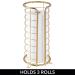 mDesign Omni Collection Toilet Paper Holder Stand - Stylish Soft Brass Finish - Freestanding Storage for 3 Rolls - Bathroom Floor Stand - Buy Online on GoSupps.com