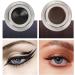 Dual Colour Waterproof Eyeliner 2 Bottles Pack ong Lasting Eyeliner 24 Hour Waterproof Gel Water-Resistant Eyeliner with 2pcs Brushes Eyeliner Eyebrow Cream Set (Black*2) - Buy Online on GoSupps.com