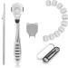 Stainless steel-foot scrapet set footfish for dead skin corneal remover feet corneal grinders foot raspers heels corn removal pedicure set with 10 replacement blades dead skin fork