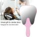 Cute Tooth Shaped Mirror with Handle Small Gift for Dental Clinic 3 Colors Available PC Material Designed for Oral Observation (Pink) - Buy Online on GoSupps.com