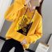 Bigfanshu Womans Tops Winter Fashion Blouse Hoodies Character Print Sweatshirt Yellow - Buy Online on GoSupps.com