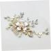 Beatifufu 1 PC Rhinestone Hair Comb Rhinestone Hair Clip Pearl Hair Barrettes Bridal Headpiece Pearl Hair Pin Hair Comb for Bride Tiara for Bride Wedding Pearl Hair Clip Rhinestone Barrettes - Buy Online on GoSupps.com