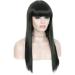 Buy Kalyss 22 Green Hair Wigs with Bangs - Long Straight Heat Resistant Full Wigs for Women | Ideal for Cosplay & Everyday Wear - Buy Online on GoSupps.com