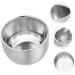 Minkissy 4-Piece Stainless Steel Shaving Foam Kit - Double-Walled Mug & Bowl for Comfortable Wet Shave - Men's Cleaning Set (8.2x5.8cm) - Buy Online on GoSupps.com