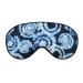 Blue Tie Dye Sleep Mask for Women Adjustable Sleeping Eye Shades Cover with Elastic Strap