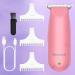 SWEETLF Hair Clippers Silent Cordless Hair Trimmer Mini Hair Cutting Kit with 3 Guide Combs Portable & USB Rechargeable Haircut Clippers for Men Women Kids (Milky White) (Pink) - Buy Online on GoSupps.com