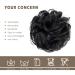 BARSDAR 100% Real Hair Extensions - Curled Messy Bun Hair Tie & Hair Part for Women - 1# Black 1 Piece - Buy Online on GoSupps.com