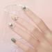 Medium Press-On Nails for Girls & Teens | Full Cover Ballerina Coffin False Nails - 24 Single-Colored Acrylics #05 - Buy Online on GoSupps.com