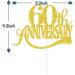 Tenhaisi Glittery Gold Happy 60th Anniversary Cake Topper Cake Topper For 60th Anniversary Wedding Engagement Party Sign - 60 Anniversary Cake Toppers - Fabulous 60 Years Loved Anniversary Decoration - Buy Online on GoSupps.com