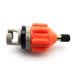 heyous Rowing Boat Air Valve Adaptor Nylon Kayak Inflatable Pump Adapter for SUP Board, Orange