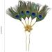 amangul Feathered Hair Stick with Feather Rhinestones Flower for Women Girl Flower for Traditional Headpieces Hair Jewelry - Buy Online on GoSupps.com