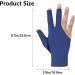 Buy 3 Fingers Billiard Gloves - Right Hand Snooker & Cue Gloves for Ultimate Control | Dark Blue - Buy Online on GoSupps.com