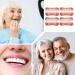 HABNI 4 pairs perfect smile prosthesis plate dentures cosmetic veneer teeth temporary tooth replacement veneer veneer dental vase for upper jaw and lower jaw - Buy Online on GoSupps.com