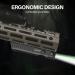 Solofish 1450 Lumens MLOK Mount Tactical Flashlight with Green Laser Sight | Magnetic Rechargeable Laser Light Combo for M-Lok Rail - Buy Online on GoSupps.com
