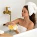 Lot de 2 grandes ponges de bain exfoliantes douces pour le visage et le corps luffa en mousse pour homme et femme peau s che sensible nettoyage doux et profond - Buy Online on GoSupps.com