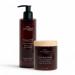 A La Maison Amber Jasmine & Santal Starter Kit - Shower Oil + Body Scrub Gently Exfoliates & Softens Skin French Formula Plant-Based