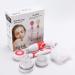 Electric Waterproof Body Shower Brush - Long Handle Skin Massager & Exfoliation Kit (Rose) - Buy Online on GoSupps.com