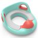 Potty Training Seat for Kids, Enteenly Toddler Toilet Seat for Boys Girls with 3.54in Higher Splash Guard, Handles and Backrest, Sturdy (up to 165lb) Kid Toilet Trainer Ring, Suitable for 1-8 Age Kids