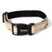 Lonto dog collar made of durable nylon size S soft padded collar for dogs 360 reflective & click closure metal ring & adaptation by stepless slide beige s beige