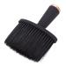 Minkissy Salon neck cleaning tool Staub brush for the face facial brush Eber Salon Razor Brush Face Salon Brush Friseur Neckbrush Powder Mineral brush Wollenstaubwedel The face 14x10x10cm black